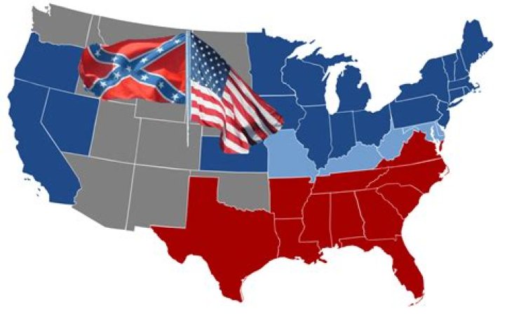 Are confederates north or south?