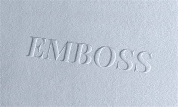 At does embossed mean?