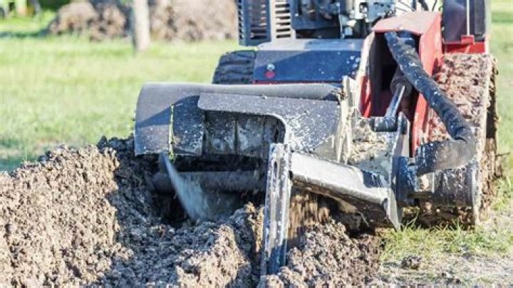Can trenchers cut through roots?