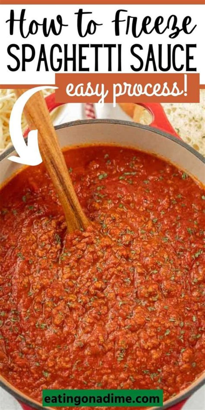 Can you freeze spaghetti sauce?