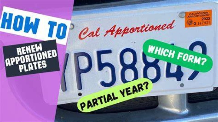 Can you get apportioned plates online?