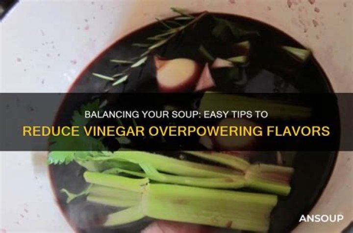 How to make food less vinegary?