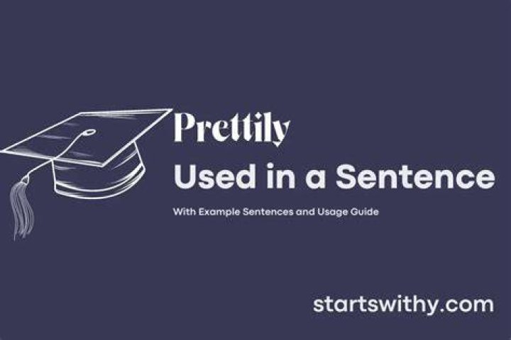 How to use prettily in sentence?