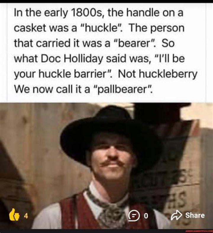 Is a huckleberry a pallbearer?