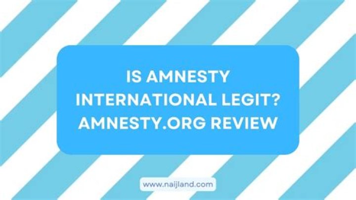 Is amnesty international legit?