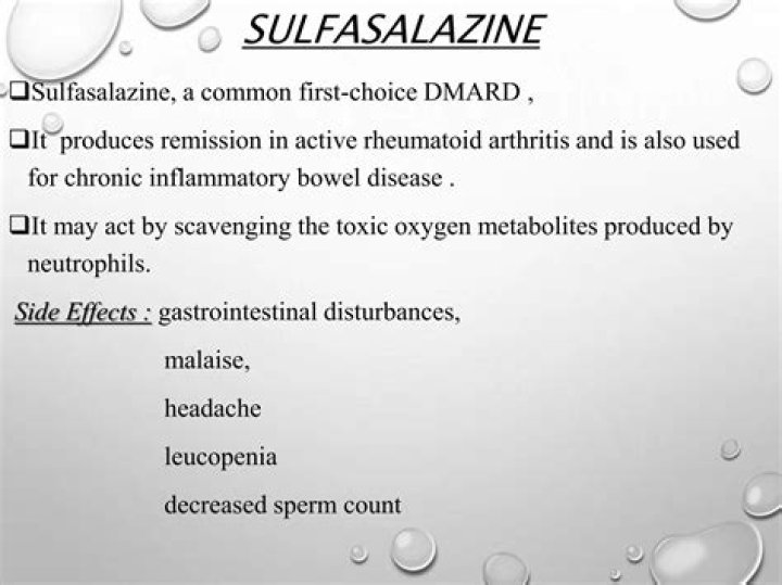 Is sulfasalazine a dmard?