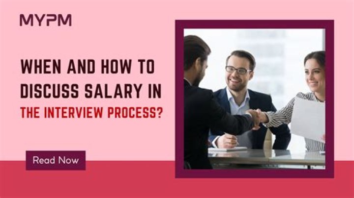 Should you discuss salary at an interview?