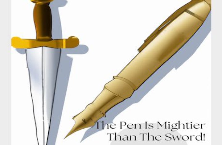 What is mightier than the pen?