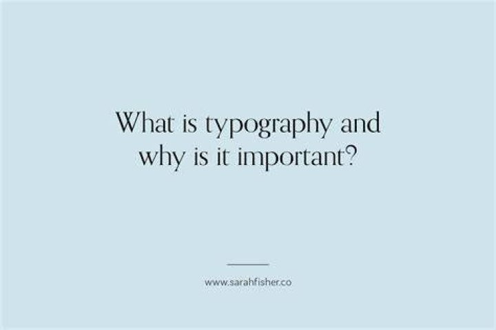 What is typography and why is it important?