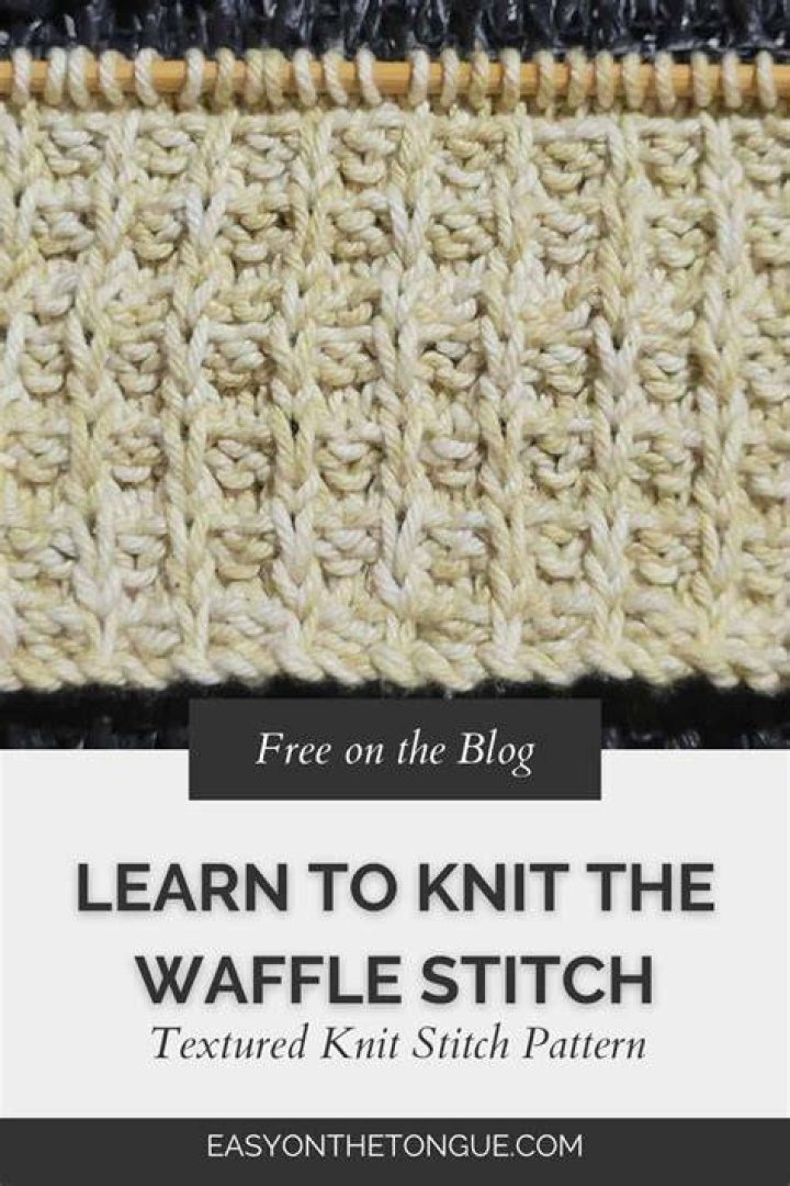 What is waffle stitch in knitting?