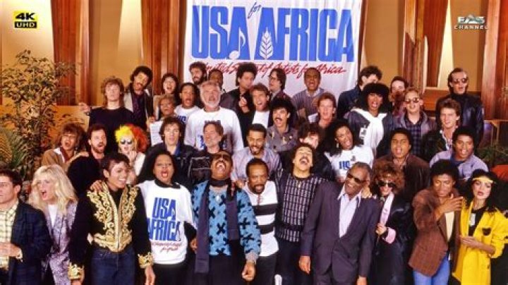 What was we are the world supporting?