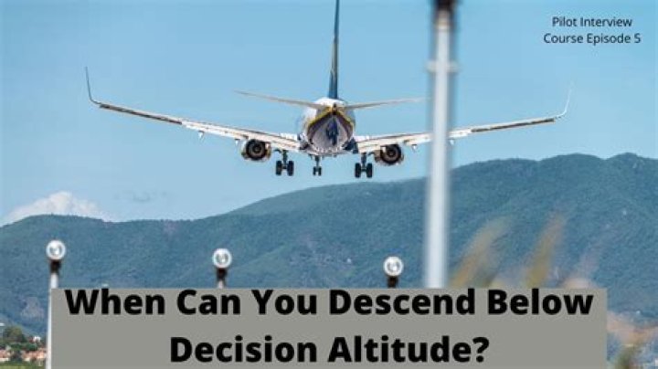 When can you descend on an approach?