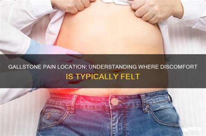 Where is gallstone pain felt?