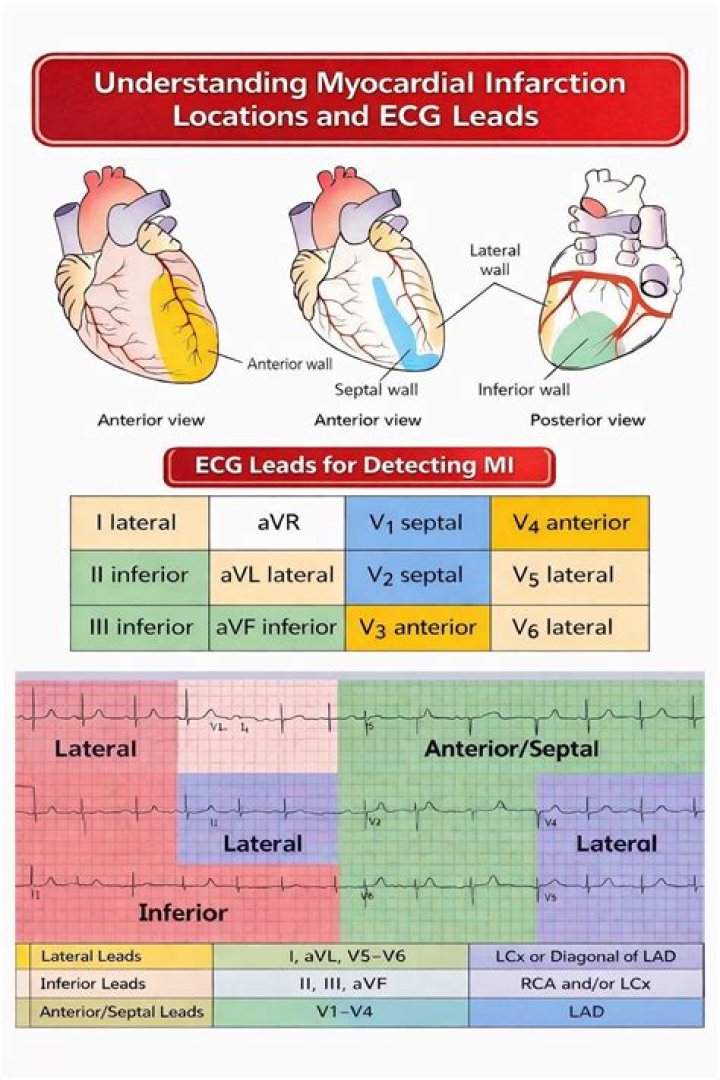 Where is myocardial ischemia located?