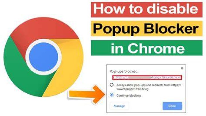 Where is pop up blocker in chrome?
