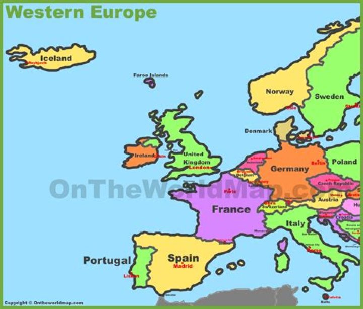 Where is western europe?