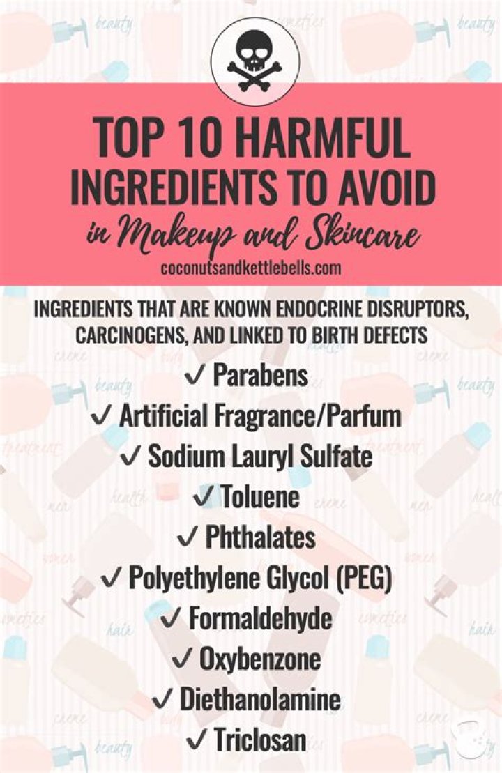 Which ingredients are harmful for skin?