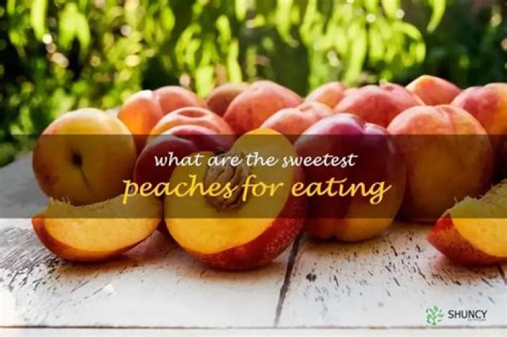 Which peaches are the sweetest?