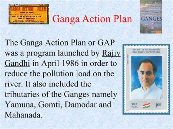 Which year ganga action plan was launched?