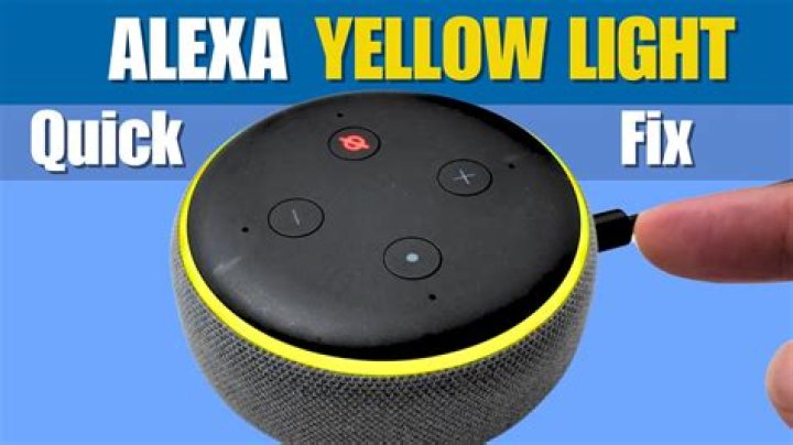 Why is alexa circling yellow?