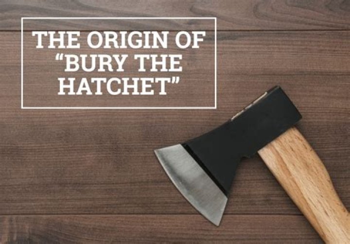 Would you bury the hatchet?
